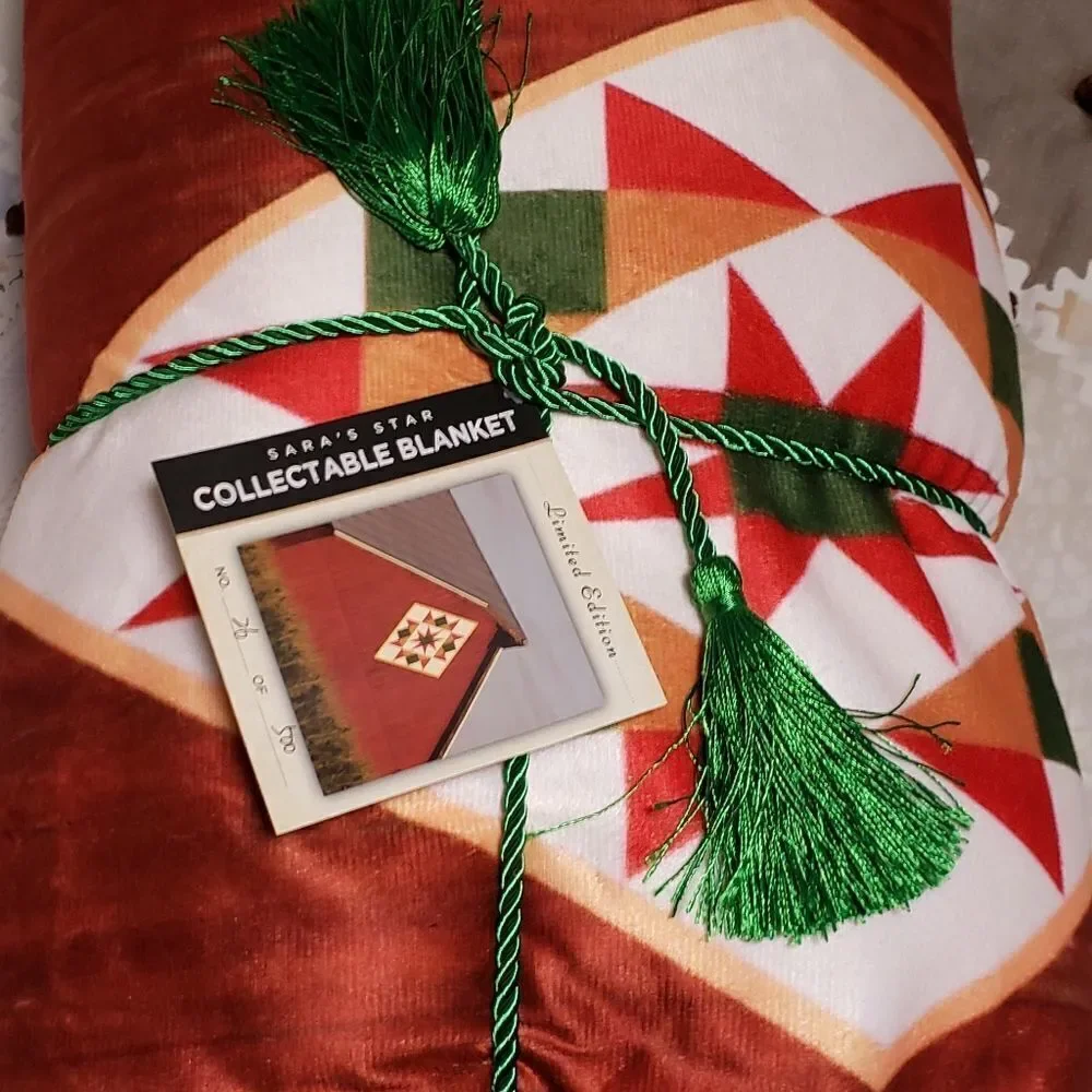 Sara's Star Collectible Fleece Sherpa Blanket Throw